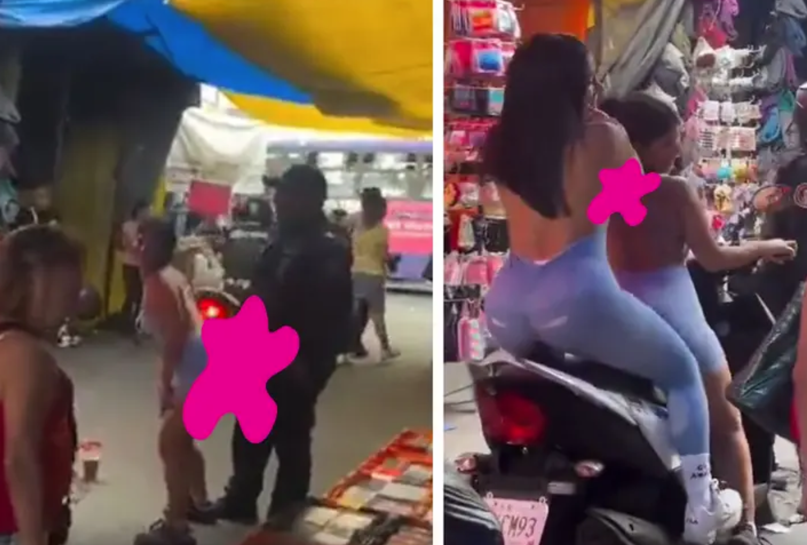 Mujeres perrean a policías en CDMX